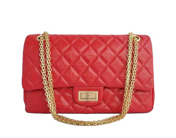 AAA Cheap Chanel Jumbo Flap Bags A28668 Red Golden On Sale
